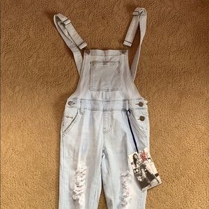 Brand New Skinny Denim Overalls